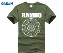 Load image into Gallery viewer, PHIKING 100% Pure cotton O signage flower item tile covering John Rambo Seal T-Shirt