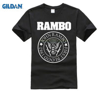 Load image into Gallery viewer, PHIKING 100% Pure cotton O signage flower item tile covering John Rambo Seal T-Shirt