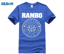 Load image into Gallery viewer, PHIKING 100% Pure cotton O signage flower item tile covering John Rambo Seal T-Shirt