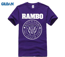 Load image into Gallery viewer, PHIKING 100% Pure cotton O signage flower item tile covering John Rambo Seal T-Shirt