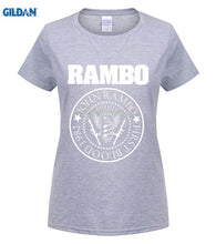 Load image into Gallery viewer, PHIKING 100% Pure cotton O signage flower item tile covering John Rambo Seal T-Shirt