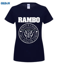 Load image into Gallery viewer, PHIKING 100% Pure cotton O signage flower item tile covering John Rambo Seal T-Shirt