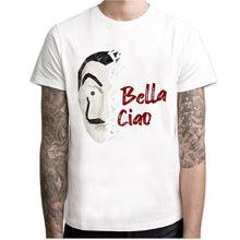 Load image into Gallery viewer, Camisa de papel de manga curta dos homens da casa de papel t camisa de camisa de papel
