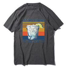 Load image into Gallery viewer, New fashion promotion Martini Cocktail Let The Evening Be Gin Funny Vintage Men's T-Shirt Cotton Tee women's sweatshirts
