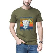Load image into Gallery viewer, New fashion promotion Martini Cocktail Let The Evening Be Gin Funny Vintage Men's T-Shirt Cotton Tee women's sweatshirts
