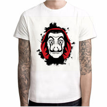 Load image into Gallery viewer, Camisa de papel de manga curta dos homens da casa de papel t camisa de camisa de papel
